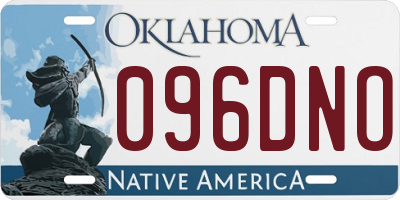 OK license plate 096DNO