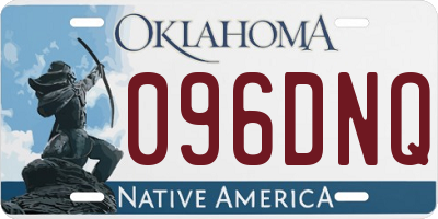 OK license plate 096DNQ