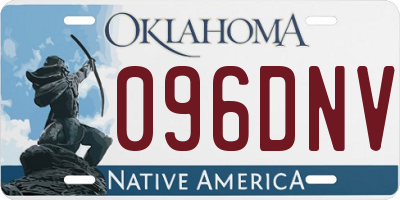 OK license plate 096DNV