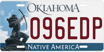 OK license plate 096EDP