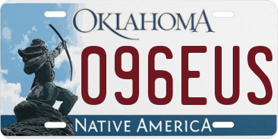 OK license plate 096EUS
