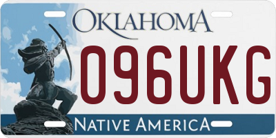 OK license plate 096UKG