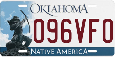 OK license plate 096VFO