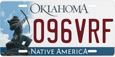 OK license plate 096VRF