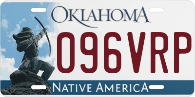 OK license plate 096VRP