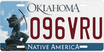 OK license plate 096VRU