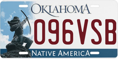OK license plate 096VSB