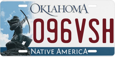 OK license plate 096VSH