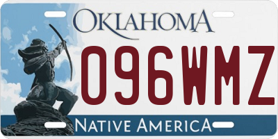 OK license plate 096WMZ