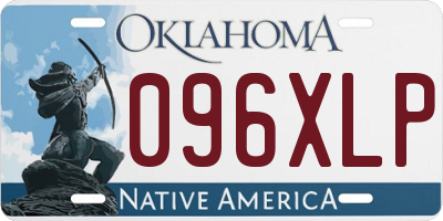 OK license plate 096XLP