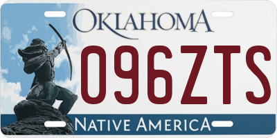 OK license plate 096ZTS