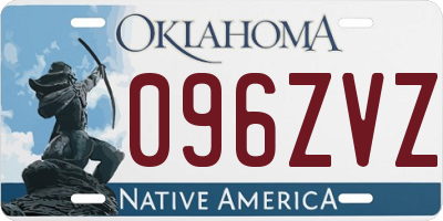 OK license plate 096ZVZ