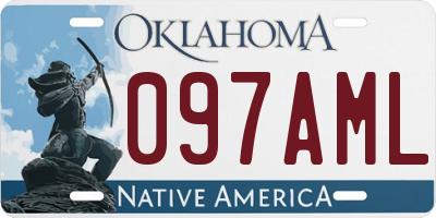 OK license plate 097AML