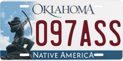 OK license plate 097ASS
