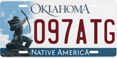 OK license plate 097ATG