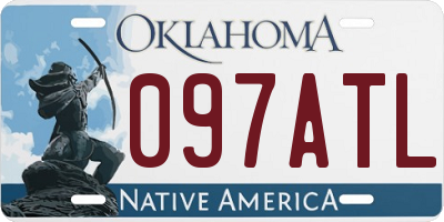 OK license plate 097ATL