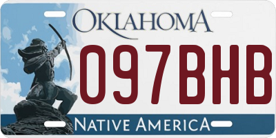 OK license plate 097BHB