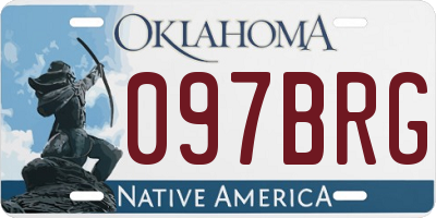 OK license plate 097BRG