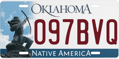 OK license plate 097BVQ