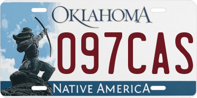 OK license plate 097CAS