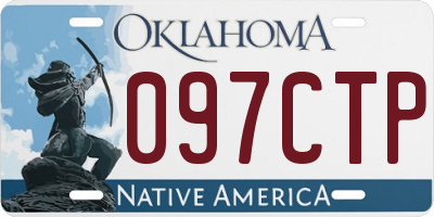 OK license plate 097CTP