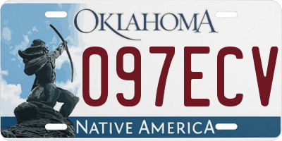 OK license plate 097ECV