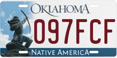 OK license plate 097FCF