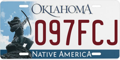 OK license plate 097FCJ