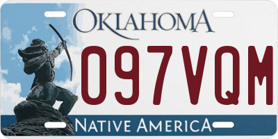 OK license plate 097VQM