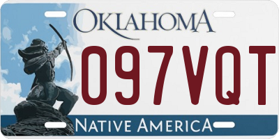 OK license plate 097VQT