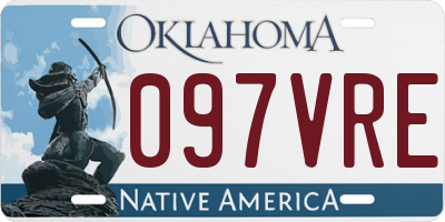 OK license plate 097VRE
