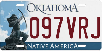 OK license plate 097VRJ