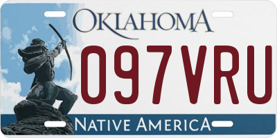 OK license plate 097VRU