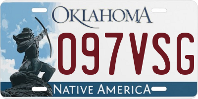OK license plate 097VSG