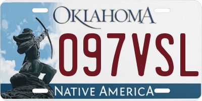 OK license plate 097VSL
