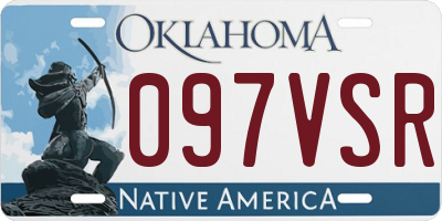 OK license plate 097VSR