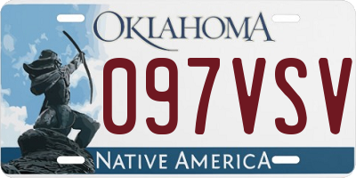 OK license plate 097VSV