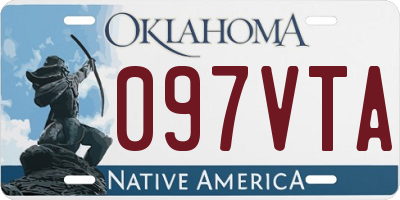 OK license plate 097VTA
