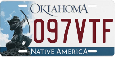 OK license plate 097VTF