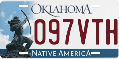 OK license plate 097VTH
