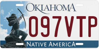 OK license plate 097VTP