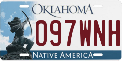 OK license plate 097WNH