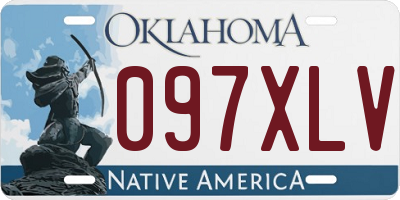 OK license plate 097XLV