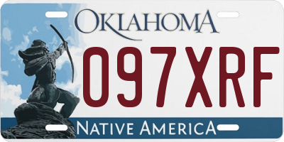 OK license plate 097XRF