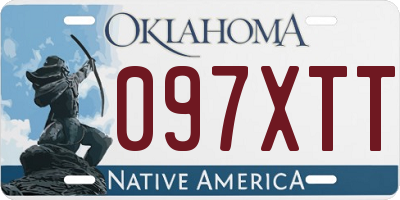 OK license plate 097XTT