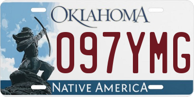 OK license plate 097YMG