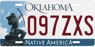 OK license plate 097ZXS