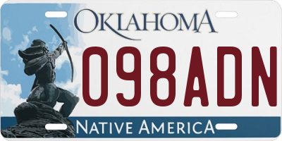 OK license plate 098ADN