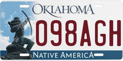 OK license plate 098AGH