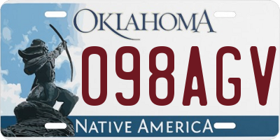 OK license plate 098AGV